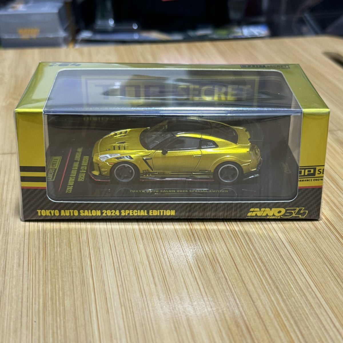 Inno 1/64 トップシークレット GT-R R35 ゴールド 東京 オート Inno 1/64 トップシークレット GT-R R35 ゴールド 東京 オート