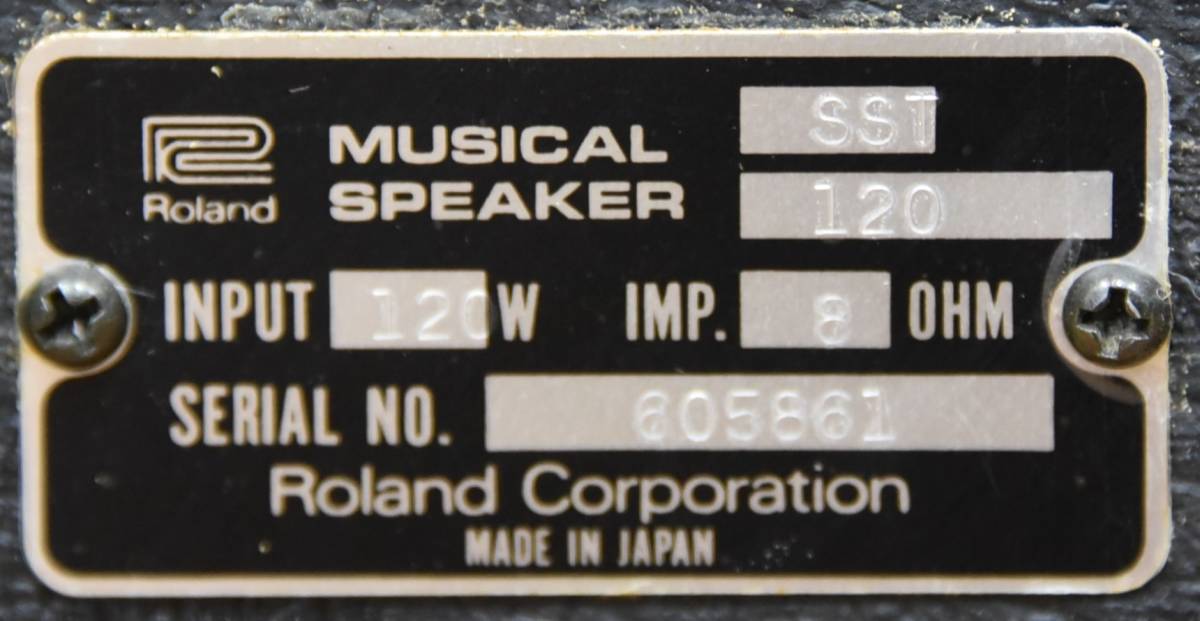 EY1-9 現状品 音出確認済 Roland ローランド 業務用 PA用 スピーカー ペア SST-120 | オーディオ機器 音響機器 保管品 | 新潟市西区直接可_画像9