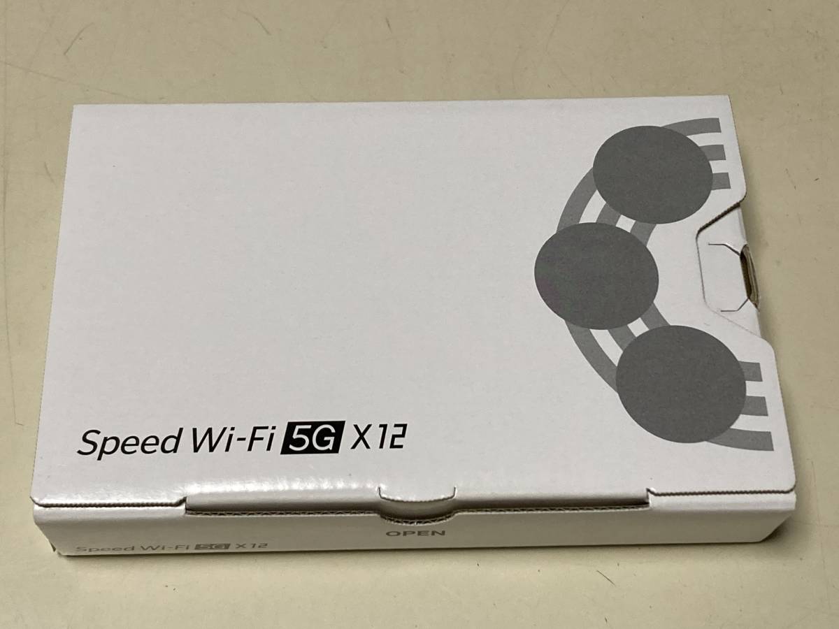 未使用品SPEED Wi-Fi 5G X12 アイスホワイトNAR03SWU NEC 判定〇