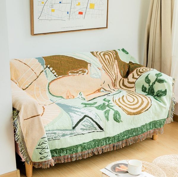 Сезонная многоэтажная крышка дивана многофункционального покрытия одеяла Гибкая гибкая стиральная стиральная мытья промывка 130*180см Pt114