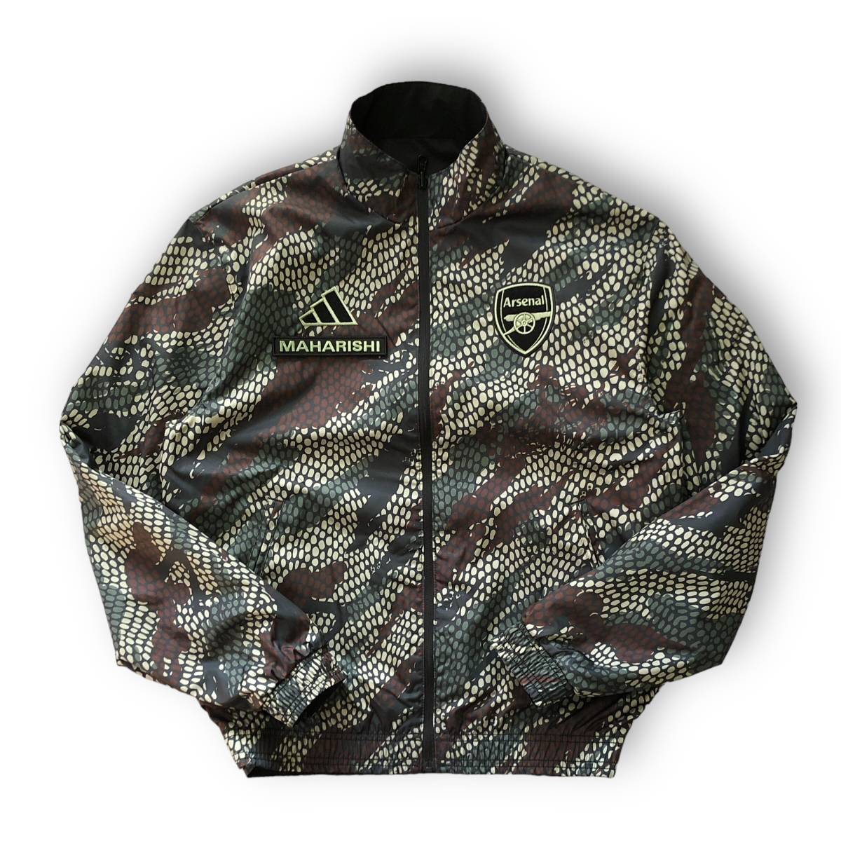 極美品　アーセナル × マハリシ アンサムジャケット リバーシブル Mサイズ / Adidas × ARSENAL × MAHARISHI ANTHEM JACKET / サッカー_画像8