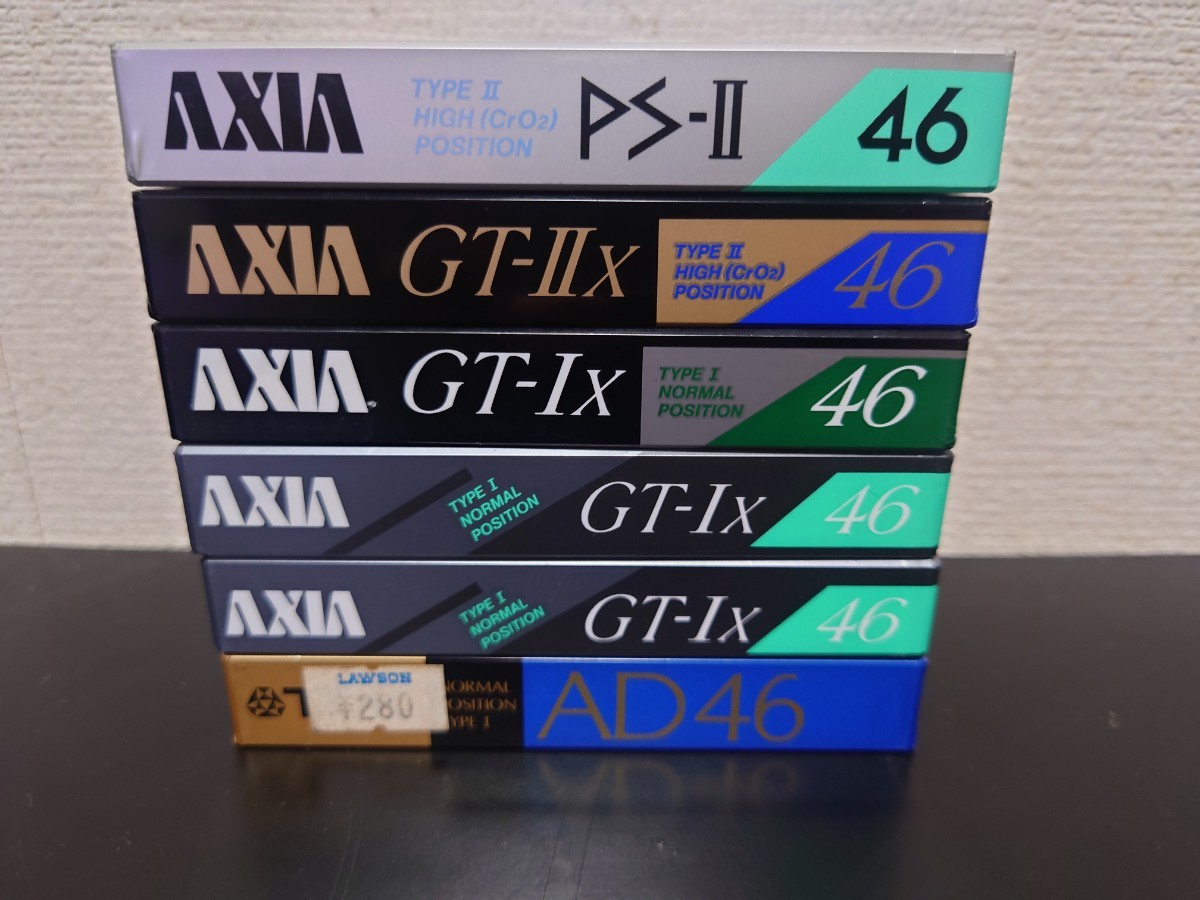 即決　希少　当時物　送料無料 　新品未開封品　AXIA PS Ⅱ 46 GT Ⅱ　46　GT 1X 463 TDK AD 46 ６巻セット_画像8
