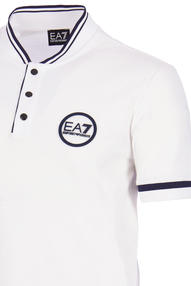 EA7 ラグジュアリースポーツライン エンポリオ アルマーニ EMPORIO ARMANI T‐シャツ カットソー 半袖 ポロシャツ Sサイズ ホワイト _画像6