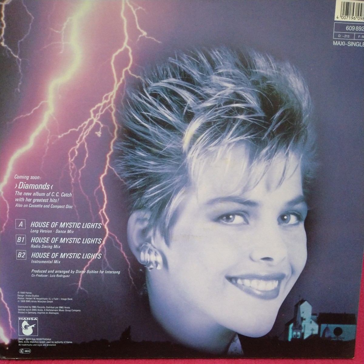 ☆12inch☆C.C.CATCH/HOUSE OF MYSTIC LIGHTS☆_画像2