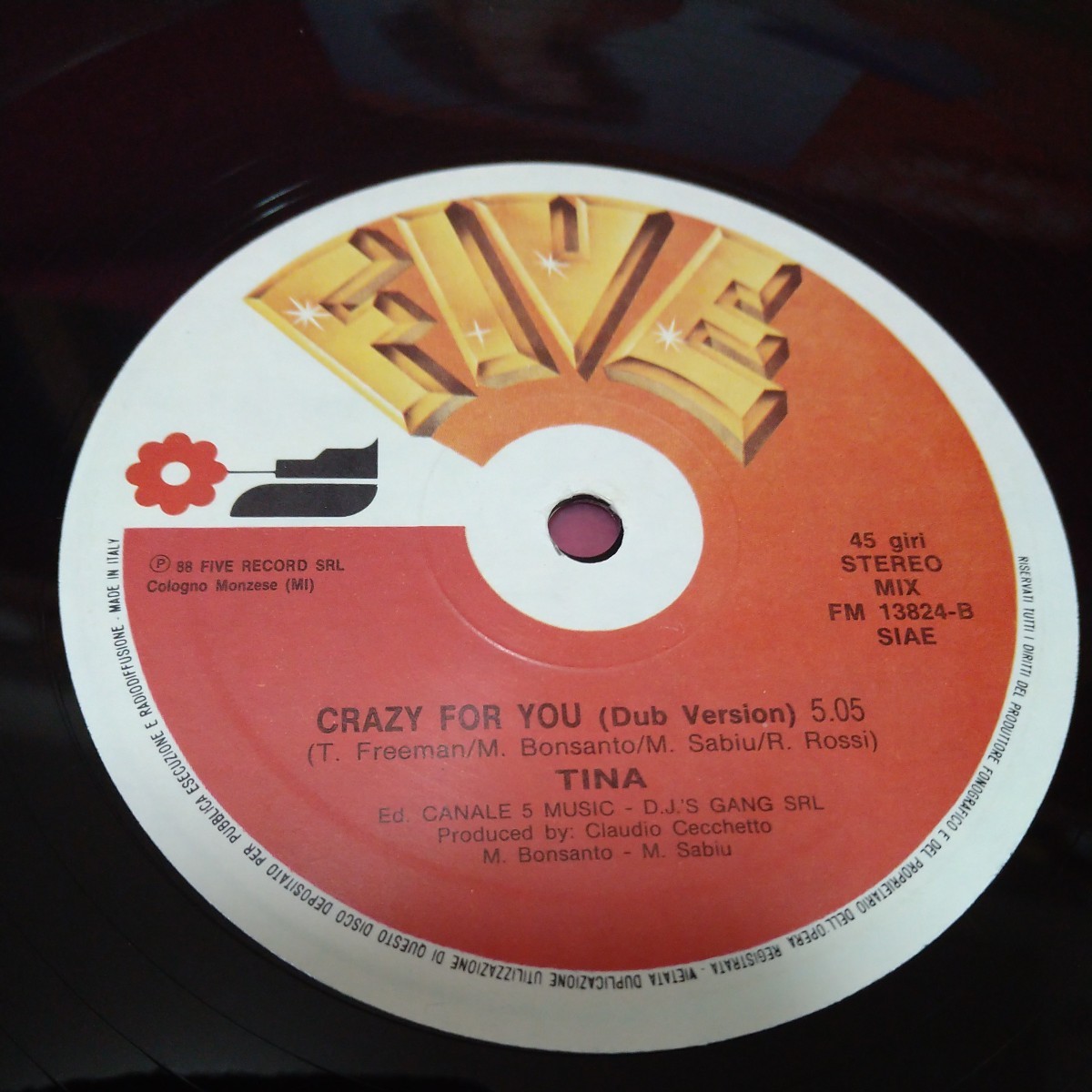 ☆12inch☆TINA/BOOM BOOM―CRAZY FOR YOU☆2枚セット☆_画像9