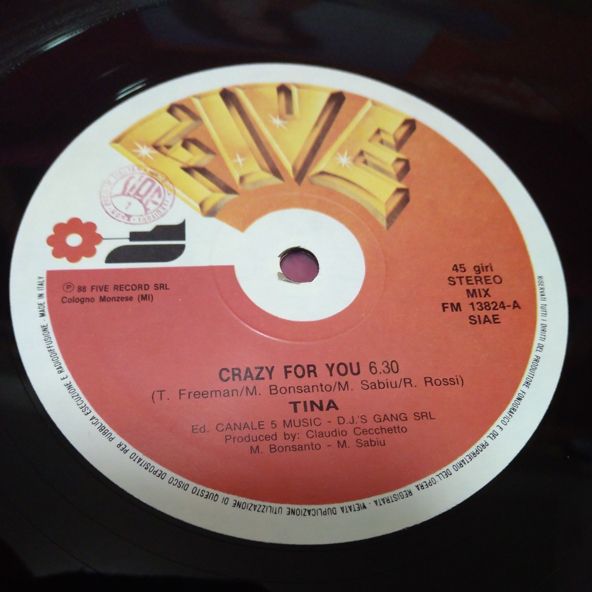 ☆12inch☆TINA/BOOM BOOM―CRAZY FOR YOU☆2枚セット☆_画像8