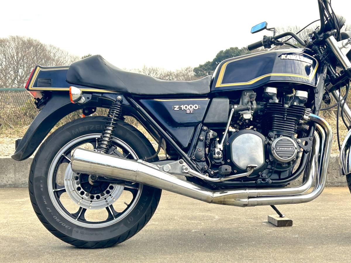 Z1000ST MkⅡカラー外装 カワサキ旧車 車体比較的綺麗タイヤ程度上 エンジンブレーキ電装系統正常作動 Kawasaki マーク２の画像7