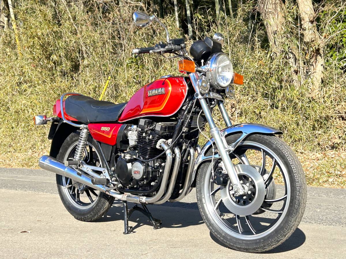 XJ550 レッド ヤマハ旧車絶版車 車体綺麗 エンジン/ブレーキ正常作動 YAMAHA ペケジェー XJ400_画像7