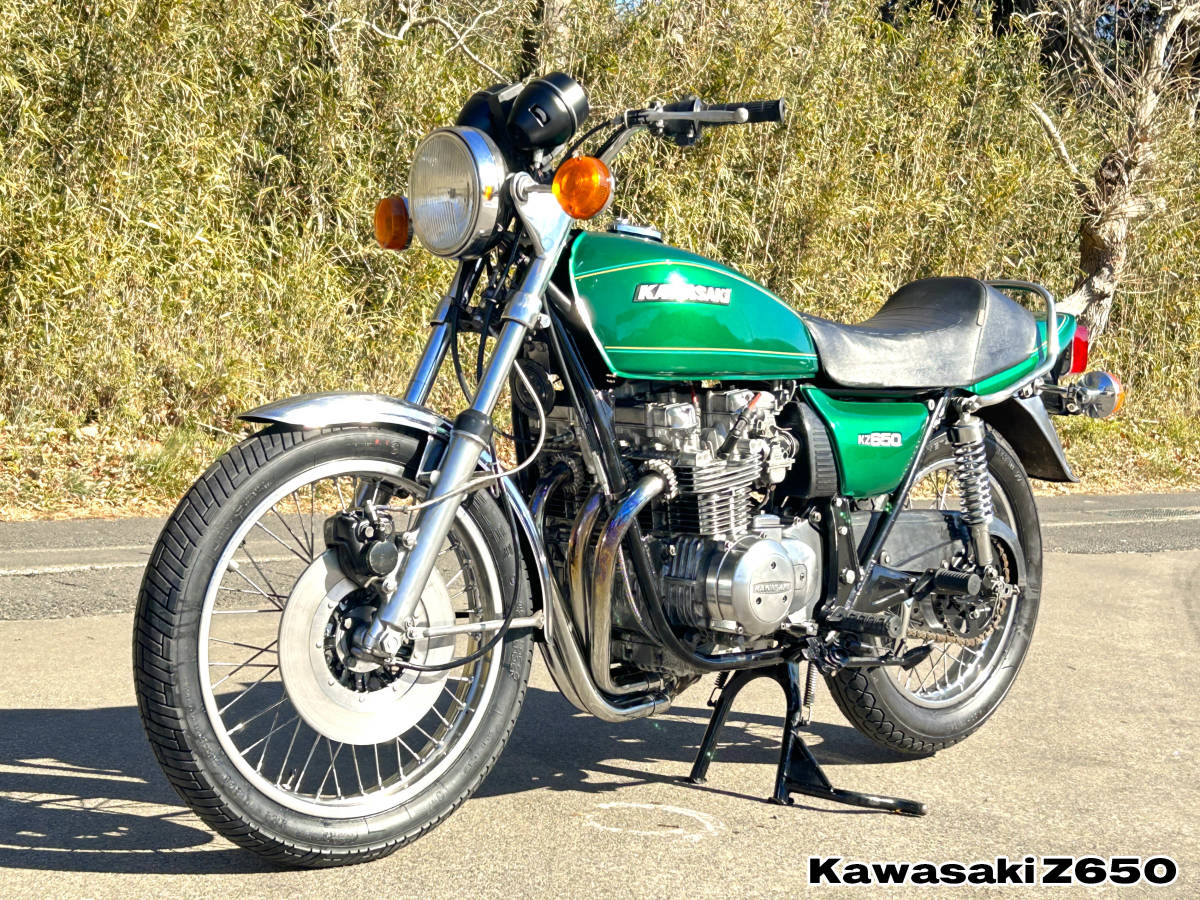 「Z650ザッパー エメラルドグリーン カワサキ旧車絶版車 車体綺麗 エンジン/ブレーキ/電装系統正常作動 Kawasaki Zapper」の画像1