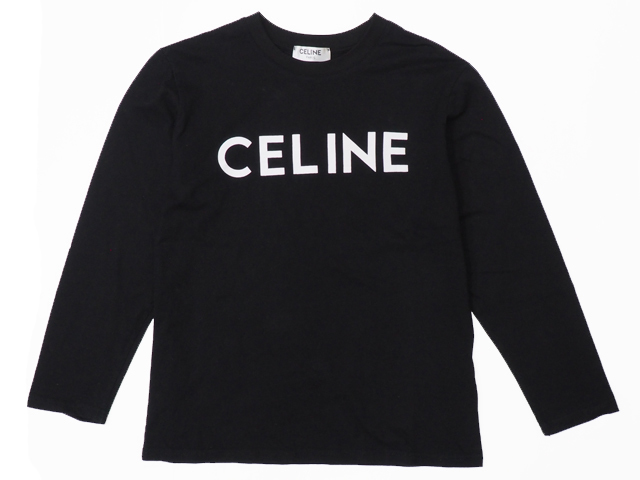 新規購入 レディース ロングTシャツ ロゴ CELINE 富士屋◇セリーヌ