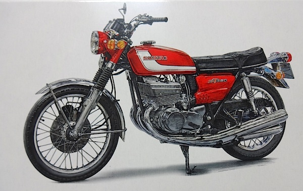  Hasegawa ограниченный товар мотоцикл *1/12 Suzuki GT380 B *RED COLOR* (1972) новый товар 