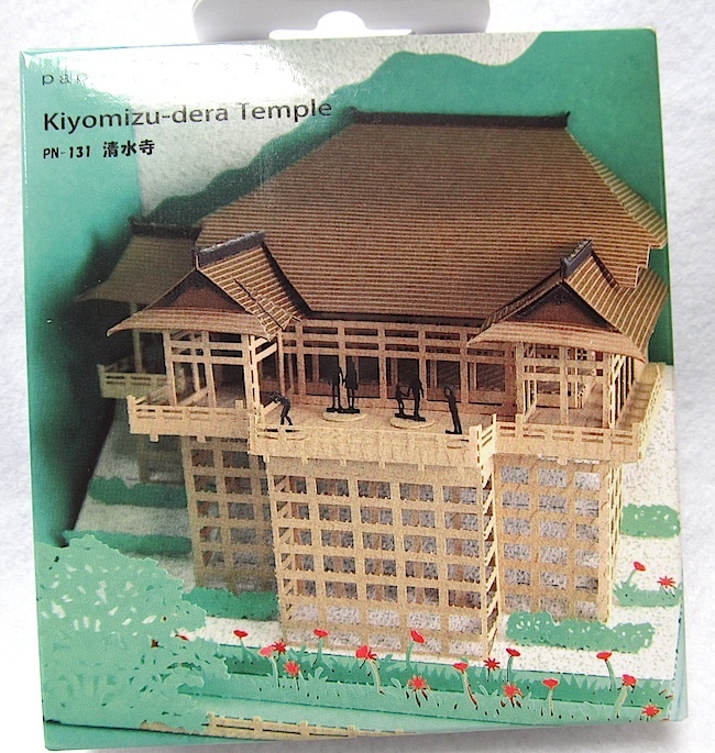 カワダの 立体 ペーパークラフト　ペーパーナノ「清水寺」新品_画像1