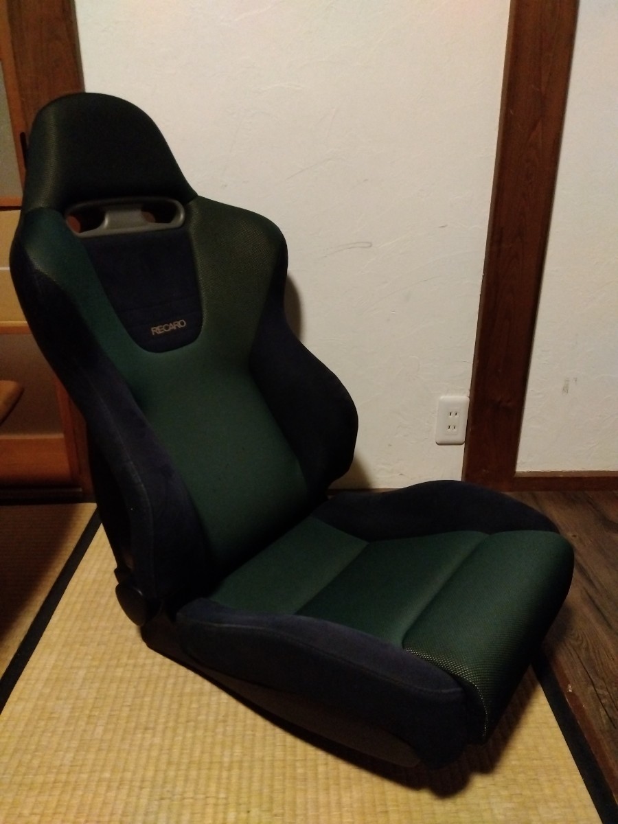 CL7 ユーロR レカロシート(助手席側で使用)　Honda EuroR Recaro Seat セミバケ ブラック_画像2