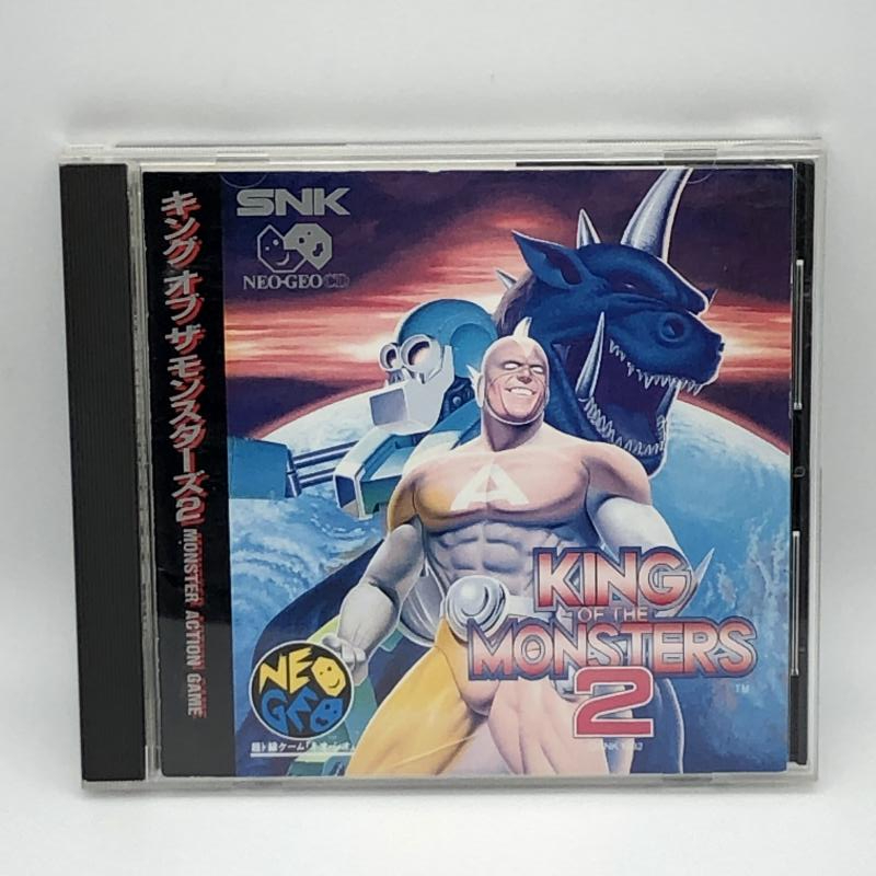 動作品 NG キング オブ ザ モンスターズ 2 SNK ネオジオ NEOGEO CD KING OF THE MONSTERS 箱・説・帯付 レア_画像2