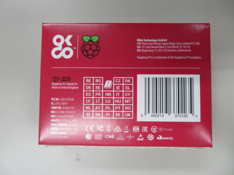 【新品】ラズベリーパイ(RASPBERRY Pi) 3B+