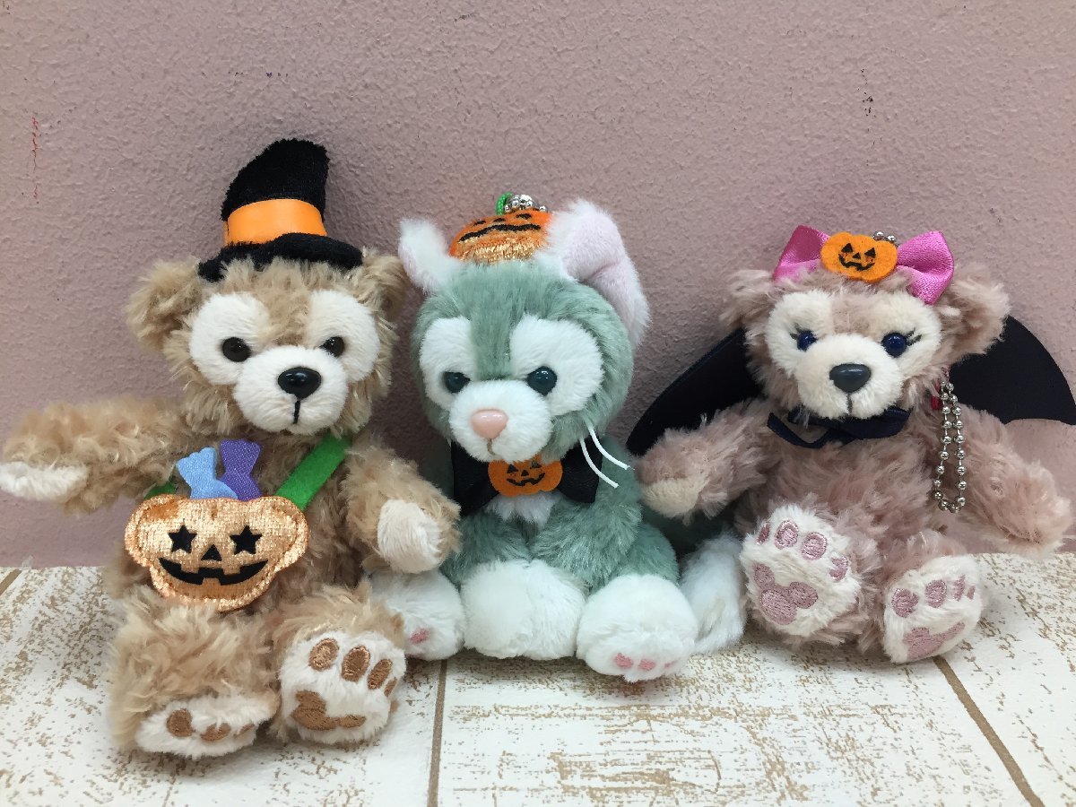 ディズニー TDS ダッフィー シェリーメイ ジェラトーニ 6点 ぬいぐるみストラップ ハロウィン 7F35 【60】_画像4