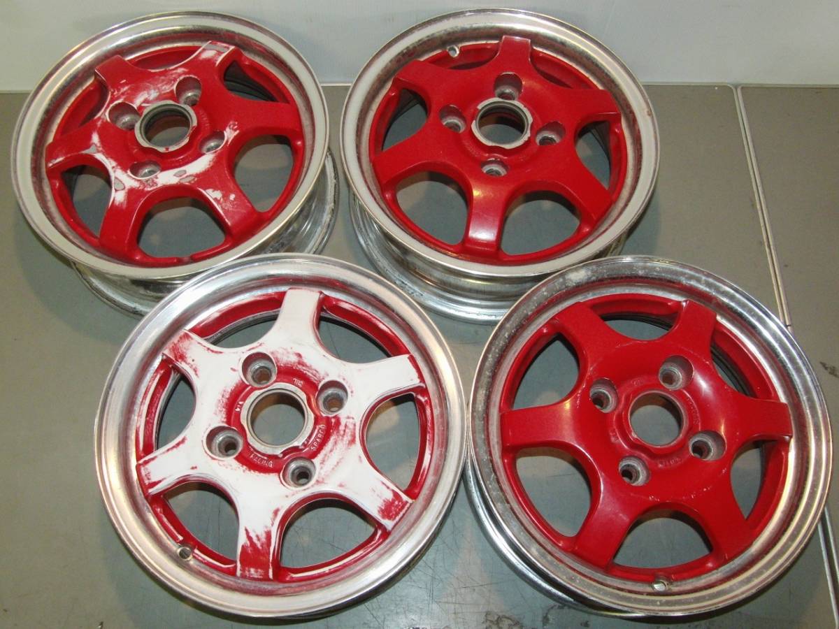 CRIMSON Racing SPARCO クリムソン レーシング スパルコ 13x4.5J A-5 993 -14 53** 4穴 ハブ径73 日本製 4本セット　/BL58_画像1