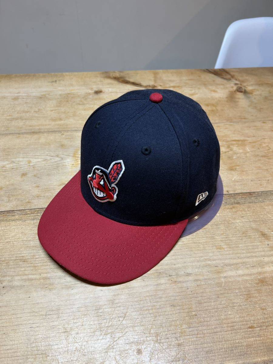 廃版 希少 クリーブランドインディアンス7 5/8 NEWERA キャップ帽子 インディアンス