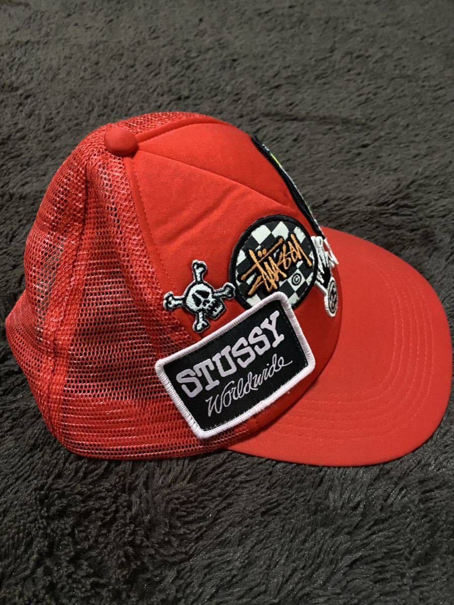 STUSSY ステューシー　キャップ　帽子 ビンテージ　赤_画像3