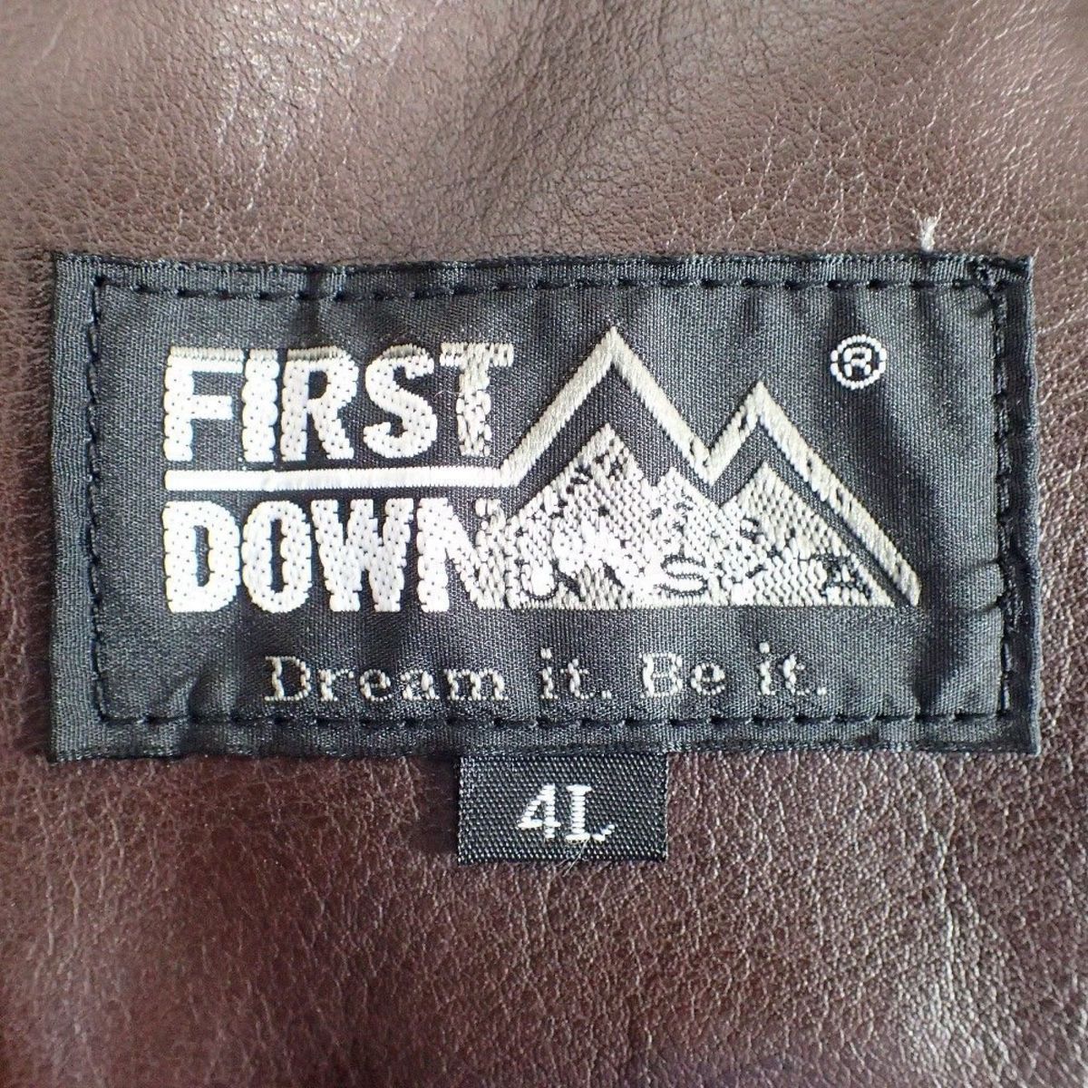 FIRST DOWN フェイクムートン B-3 フライトジャケット 4L