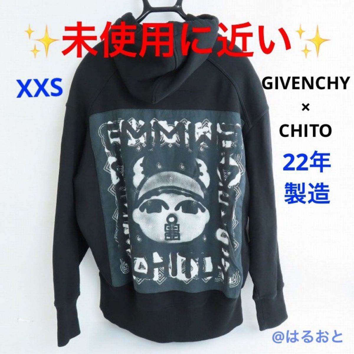 【GIVENCHY】ジバンシィ Chitoバンダナ オーバーサイズ パーカー GIVENCHY CHITO 22SS バンダナパッチ ロゴ刺繍 パーカー|Yahoo