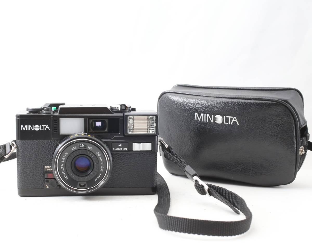 【外観良品/シャッター/フラッシュOK】ミノルタ MINOLTA HI-MATIC SD2 ケース付き コンパクトカメラ (S509)