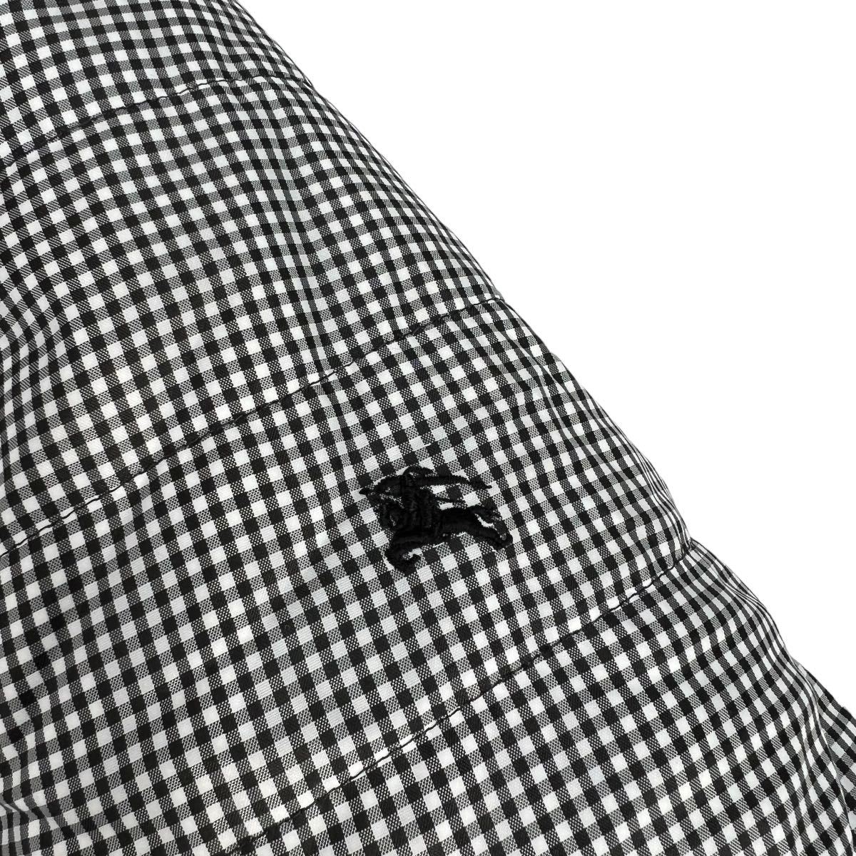 新品同様 BURBERRY BLACK LABEL バーバリーブラックレーベル ダウンジャケット サイズM ギンガムチェック柄 袖ホース刺繍 極美品 A3115_画像7