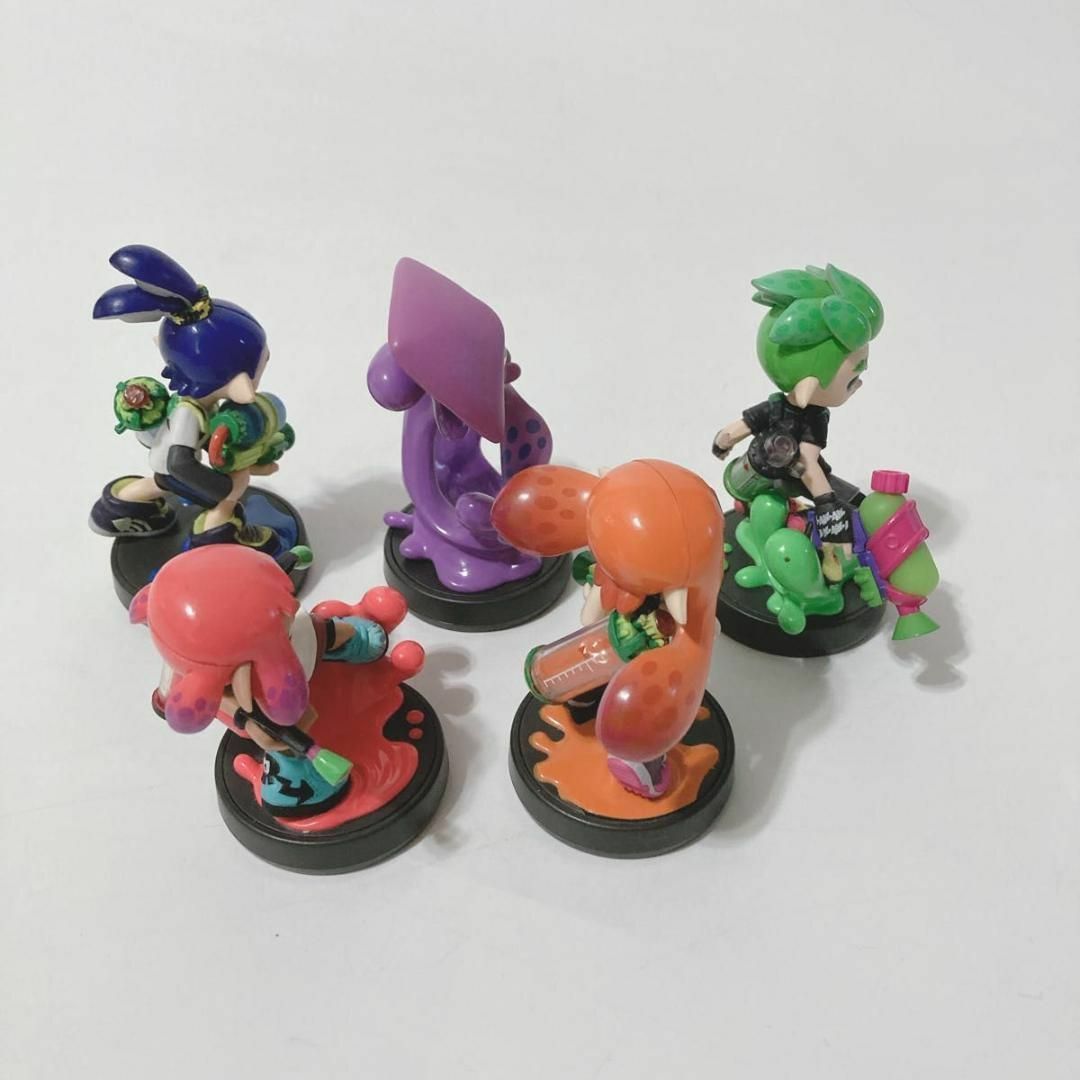 amiibo アミーボ スプラトゥーン 5点セット ガール ボーイ イカ ネオン