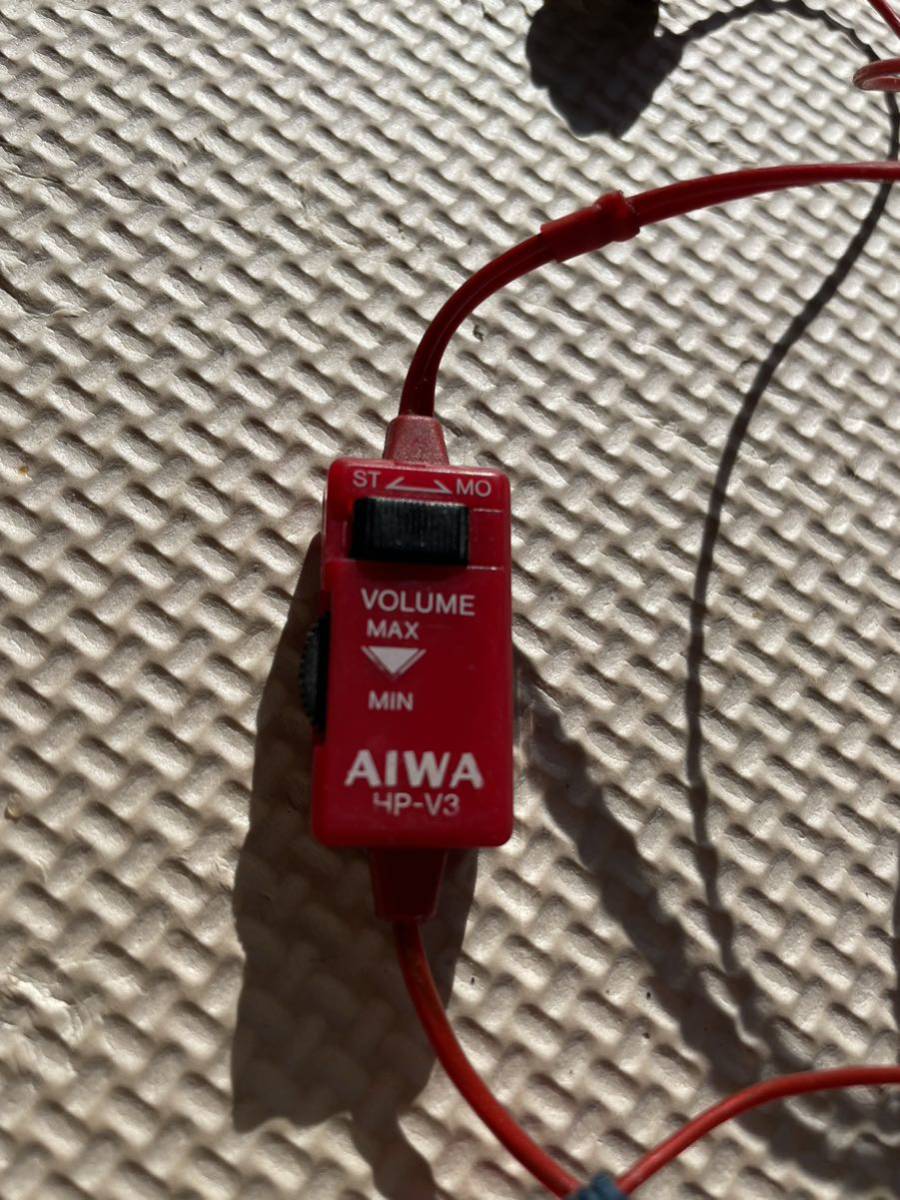 1.14 プレミア　イヤホン　当時物　アイワ　AIWA HP-V3 動作未確認　ジャンク　現状_画像2