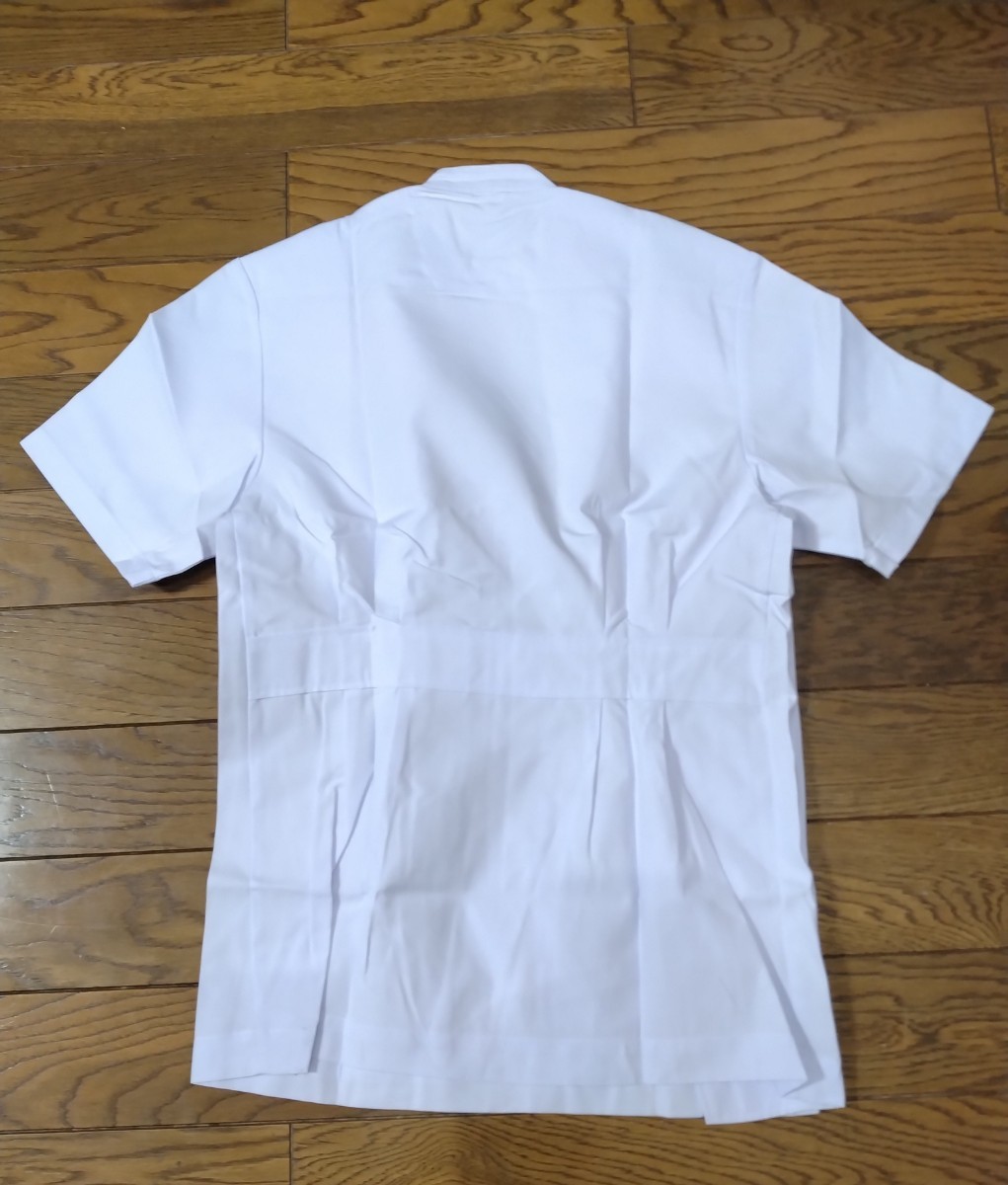 新品☆男性用ツーピース白衣半袖Mサイズ(看護(hù)師ナース醫(yī)師介護(hù)士ヘルパーリハビリ醫(yī)療従事者制服コスチュームユニフォーム
