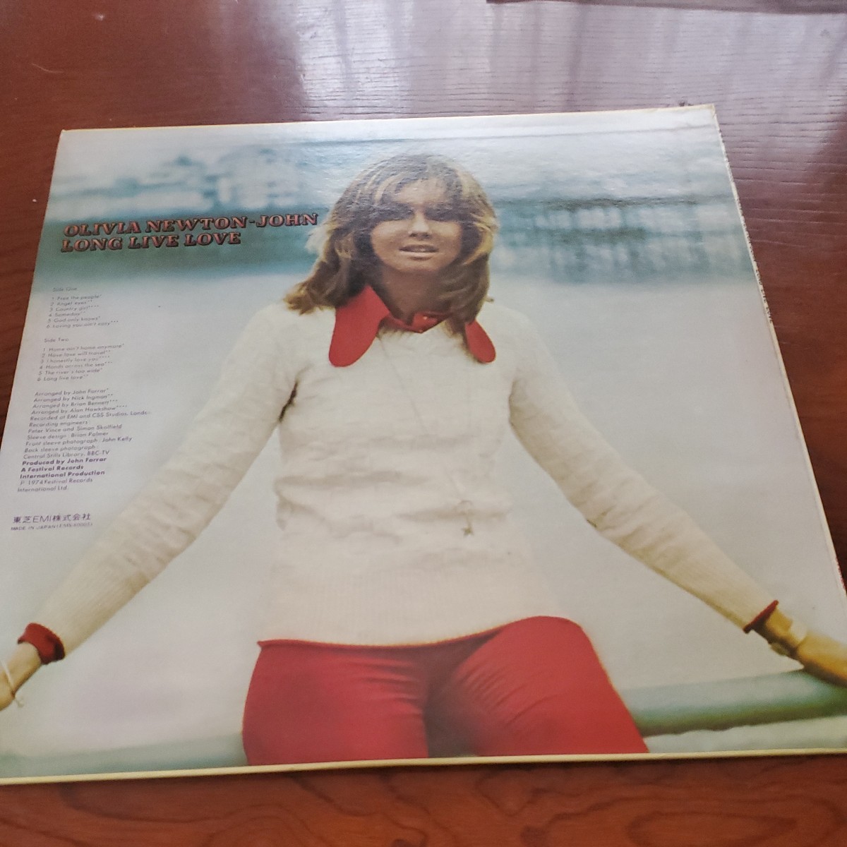 【47】LPレコード　OLIVIA NEWTON8JOHN　LONG LIVE LOVE　【80サイズ】_画像1