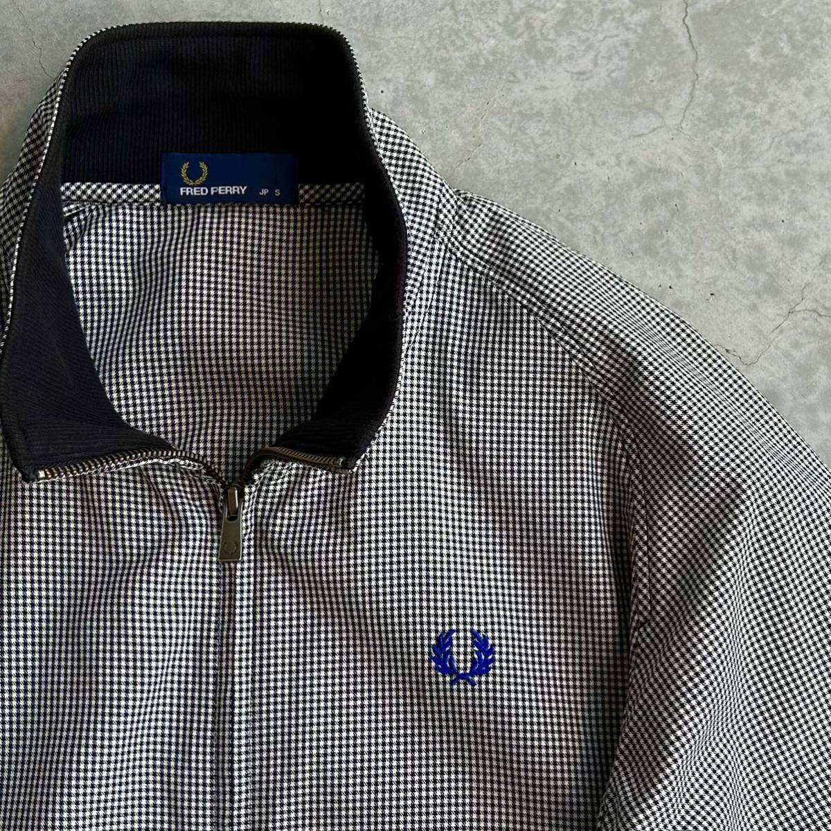 美品 FRED PERRY スイングトップ ブルゾン 千鳥格子 ギンガム 美品 FRED PERRY スイングトップ ブルゾン 千鳥格子 ギンガム