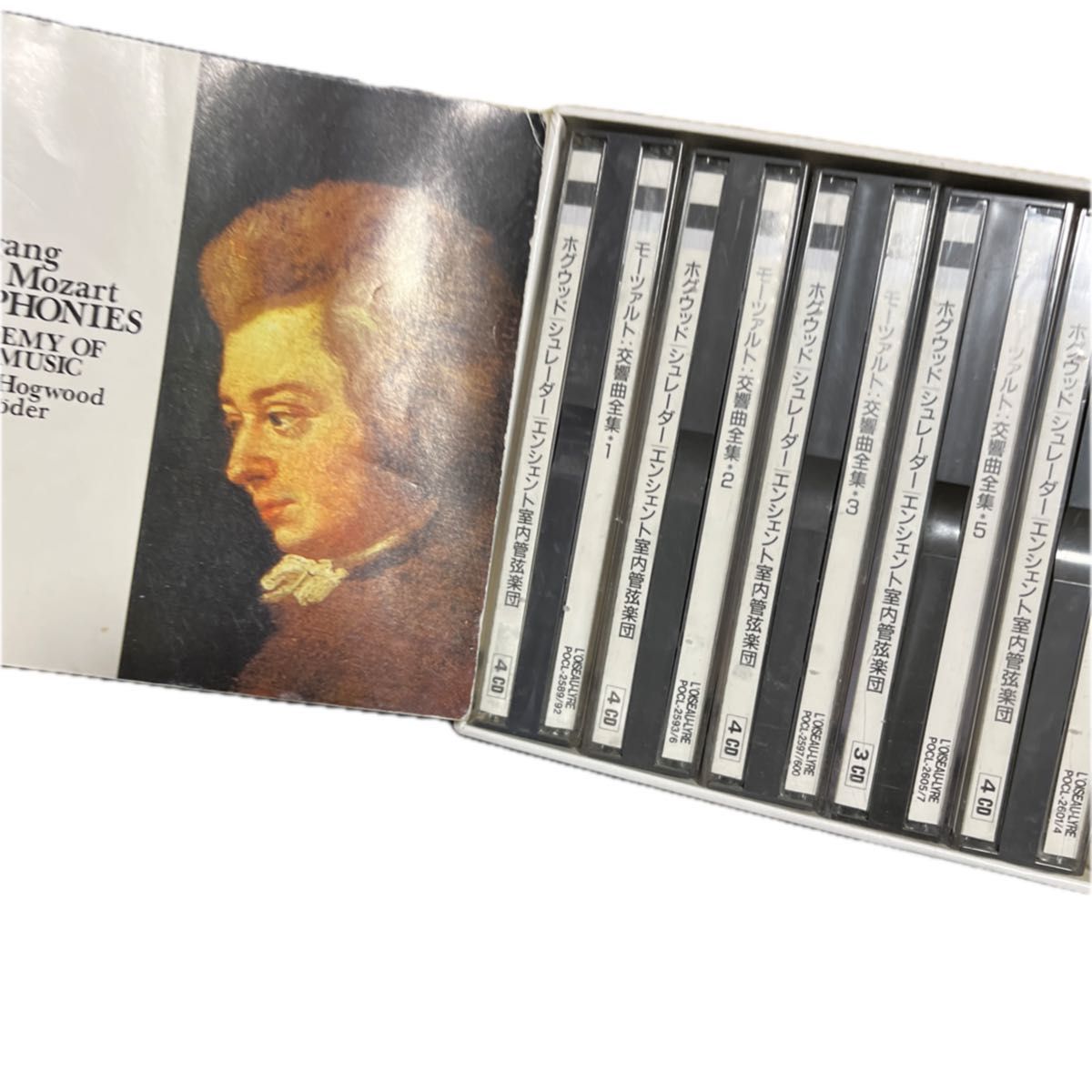 ロンドン:モーツァルト:交響曲全集　19枚　ホグウッド、シュレーダー、エンシェント室内管弦楽団