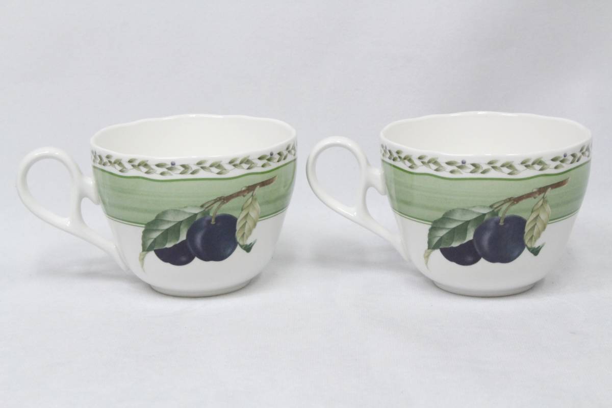 美品◆ノリタケ【Noritake】カップ＆ソーサー ペア 2客セット／プリマチャイナ ニューディケイド／花柄 箱付属／2311-K0158V(NT)_画像3