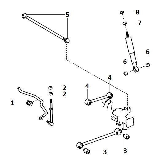 SIBERIAN BUSHING コントロールアーム上側用ウレタンブッシュ ハイラックスサーフ KZN185 Rr サスペンション 1個 1-06-296 48710-35040/48_画像3