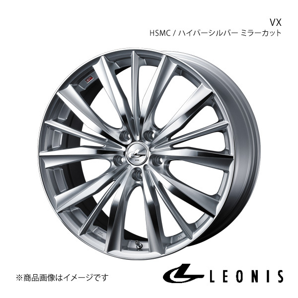 LEONIS/VX クラウン 220/H20系 アルミホイール1本【16×7.0J 5-114.3 INSET42 HSMC(ハイパーシルバー ミラーカット)】0033253_画像1