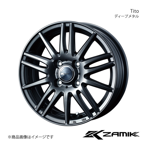 Zamik/Tito カローラアクシオ 140系 15インチ車 アルミホイール1本【15×5.5J 4-100 INSET42 ディープメタル】0037586_画像1