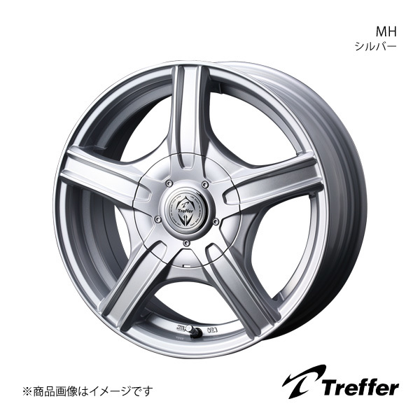 Treffer/MH マーチ K12 アルミホイール1本【15×6.0J 4-100/114.3 INSET45 シルバー】0033591_画像1