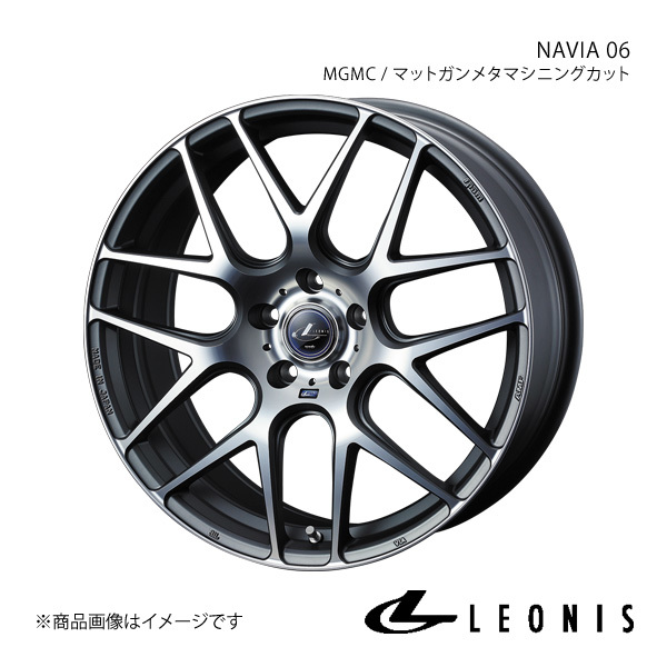 LEONIS/NAVIA 06 ES 10系 アルミホイール1本【18×8.0J 5-114.3 INSET42 MGMC(マットガンメタマシニングカット)】0037626_画像1