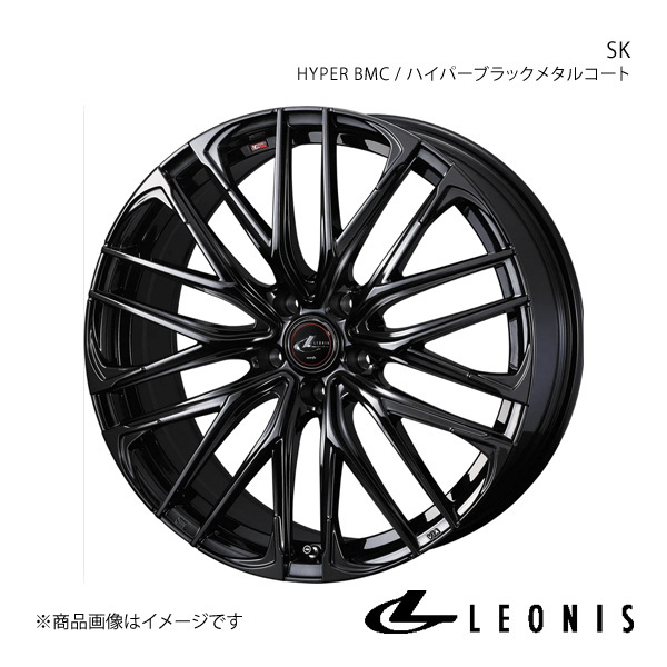 LEONIS/SK アルファード 10系 FF アルミホイール1本【18×8.0J 5-114.3 INSET42 HYPER BMC(ハイパーブラックメタルコート)】0040968_画像1