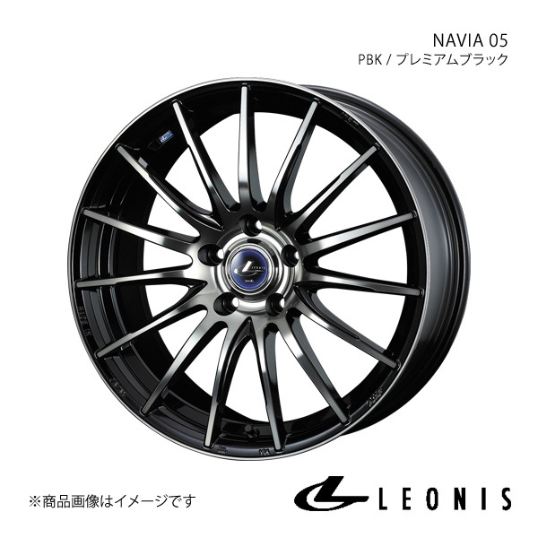 LEONIS/NAVIA 05 デュアリス J10 アルミホイール1本【16×6.5J 5-114.3 INSET40 BPB(ブラック ミラーカット ブラッククリアー)】0036259_画像1