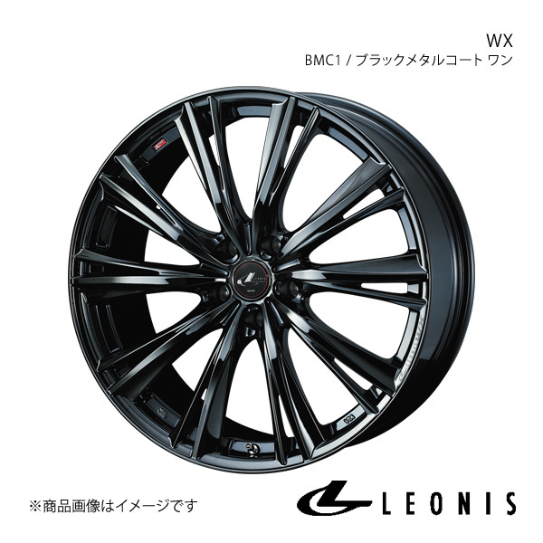 LEONIS/WX ムラーノ Z51 アルミホイール1本【19×8.0J 5-114.3 INSET48 BMC1(ブラックメタルコート ワン)】0039272