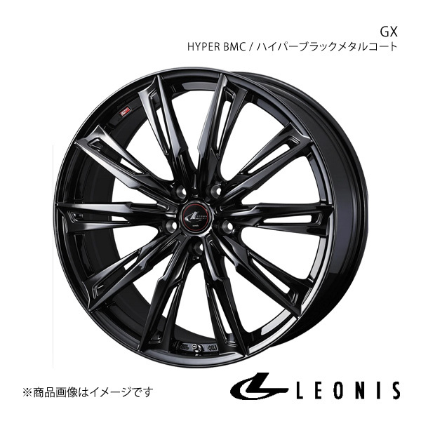 LEONIS/GX マークX 130系 4ポットキャリパー G's/GR SPORT除く アルミホイール1本【18×8.0J 5-114.3 INSET42 HYPER BMC】0040960_画像1