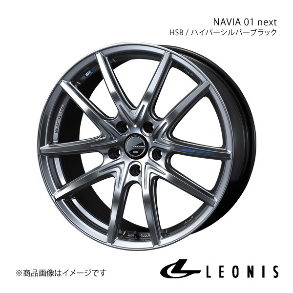 LEONIS/NAVIA 01 next ギャランフォルティス スポーツバック CX4A ホイール1本【17×7.0J 5-114.3 INSET47 HSB】0039695_画像1