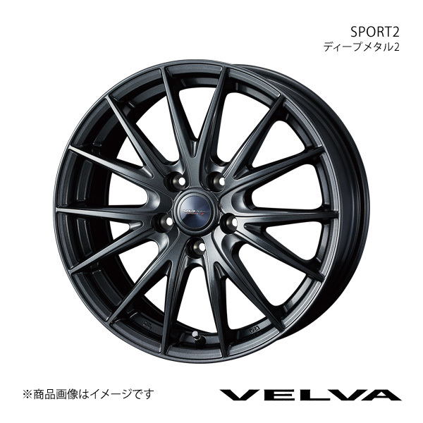 VELVA/SPORT2 クラウン 200系 4WD アルミホイール1本【16×6.5J 5-114.3 INSET39 ディープメタル2】0039176