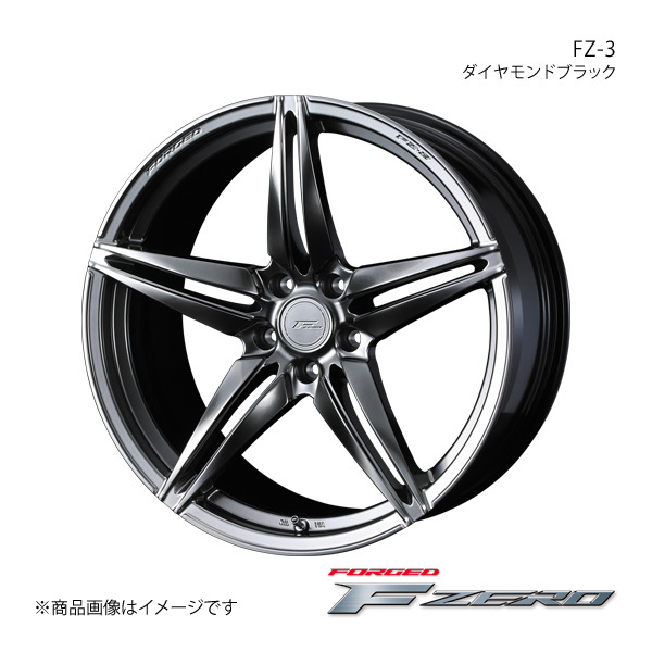 F ZERO/FZ-3 セルシオ 30系 アルミホイール1本【19×8.0J 5-114.3 INSET38 ダイヤモンドブラック】0039462_画像1