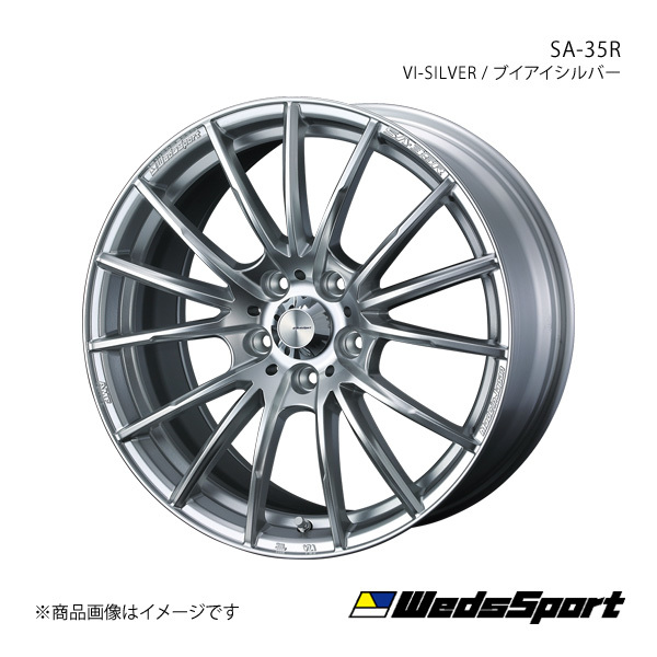 WedsSport/SA-35R アルファード 30系 3.5L車 2018/1~ アルミホイール1本【17×7.0J 5-114.3 INSET40 VI-SILVER】0073590