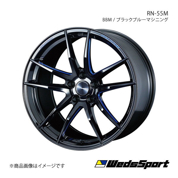 WedsSport/RN-55M AUDI S3スポーツバック 8V S3 アルミホイール1本【19×8.0J 5-112 INSET48 BBM】0073551_画像1