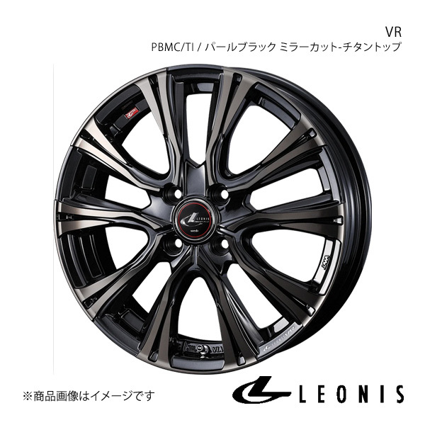 LEONIS/VR シエンタ 80系 アルミホイール1本【15×5.5J 4-100 INSET43 PBMC/TI】0041211_画像1