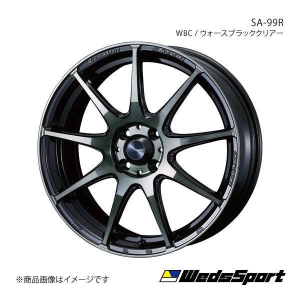 WedsSport/SA-99R ミライース LA350系 アルミホイール1本【15×5.0J 4-100 INSET45 WBC】0073860
